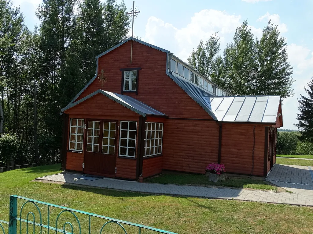 Catholic church, Juodupė, Rokiškis District, Lithuania