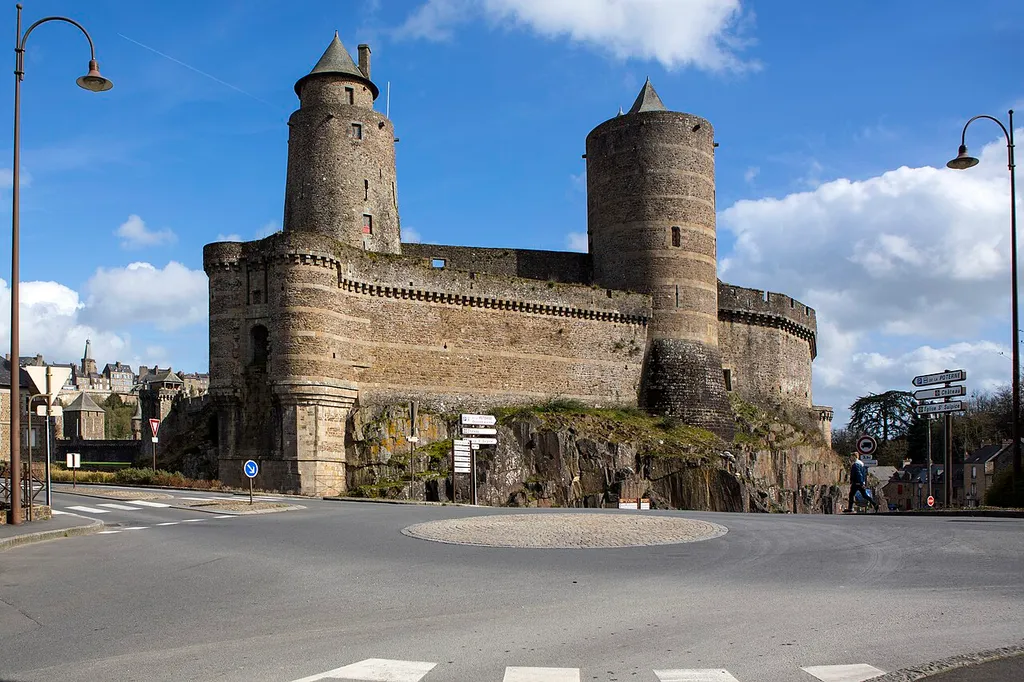 France, city of Fougères. Castle of Fougères.
