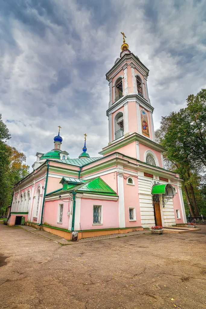 Church of the Nativity located in Zaozerie village of Pavlovo-Posadskiy district, Moscow region, Russian Federation