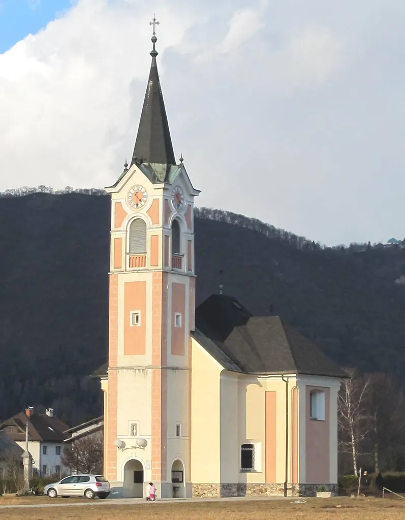 Church of St. James in Stanežiče, Ljubljana Urban Municipality, Slovenia