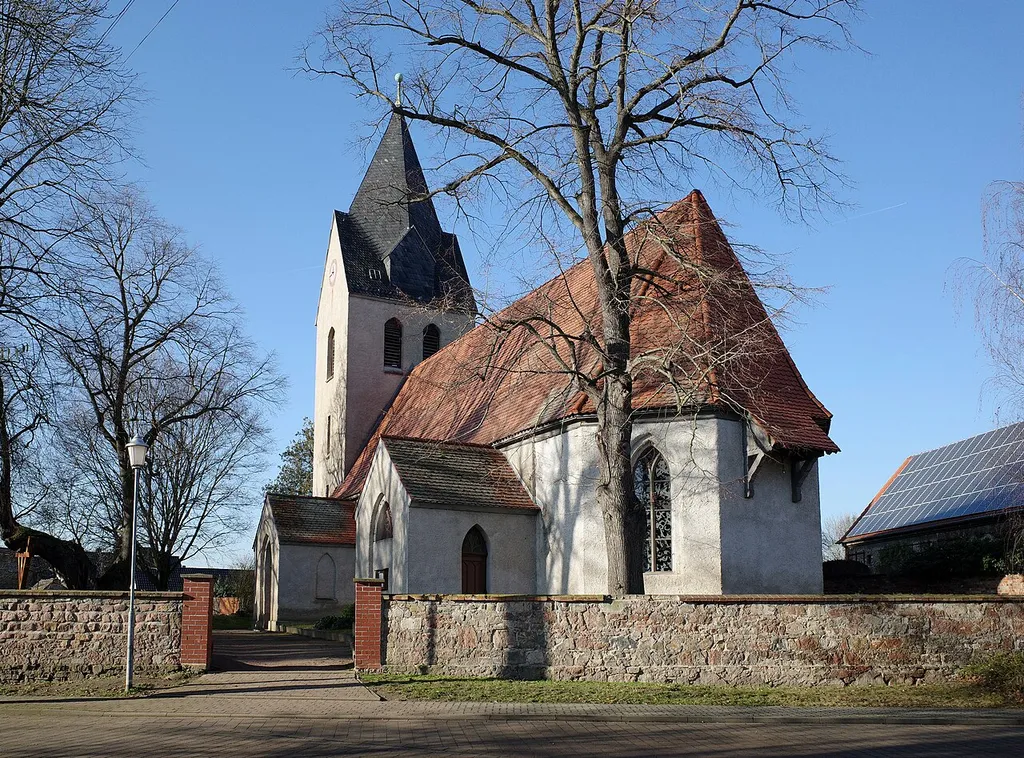 Stadt Südliches Anhalt, die Evangelische Kirche Ortsteil Großbadegast.