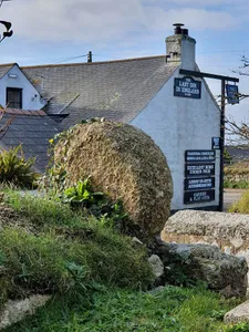 Wayside cross-head in St Sennen's churchyard, 10m south of the church