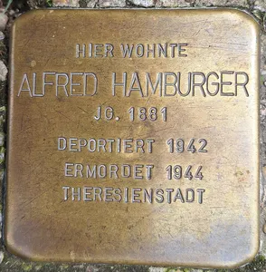 Stolperstein dedicated to Alfred Hamburger