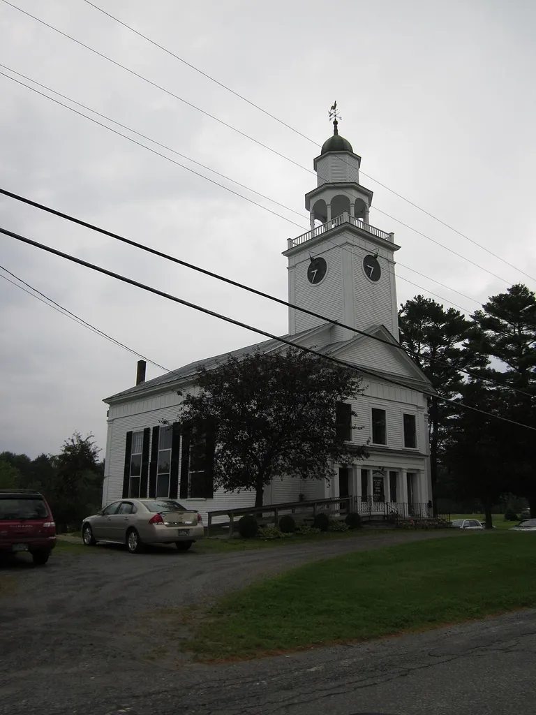 Post Mills Church, Post Mills, Vermont This is an image of a place or building that is listed on the National Register of Historic Places in the United States of America. Its reference number is 92001489 (Wikidata).