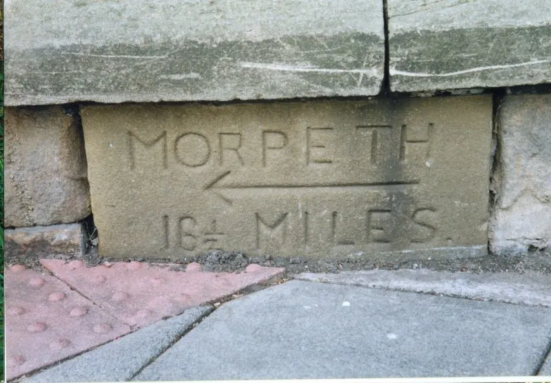 Old Milestone by the A193, Albion Road in North Shields