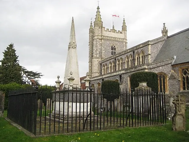Tomb of Edmund Waller, St Mary's church, Beaconsfield, Bucks