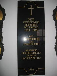 Gedenktafel Zweiter Weltkrieg