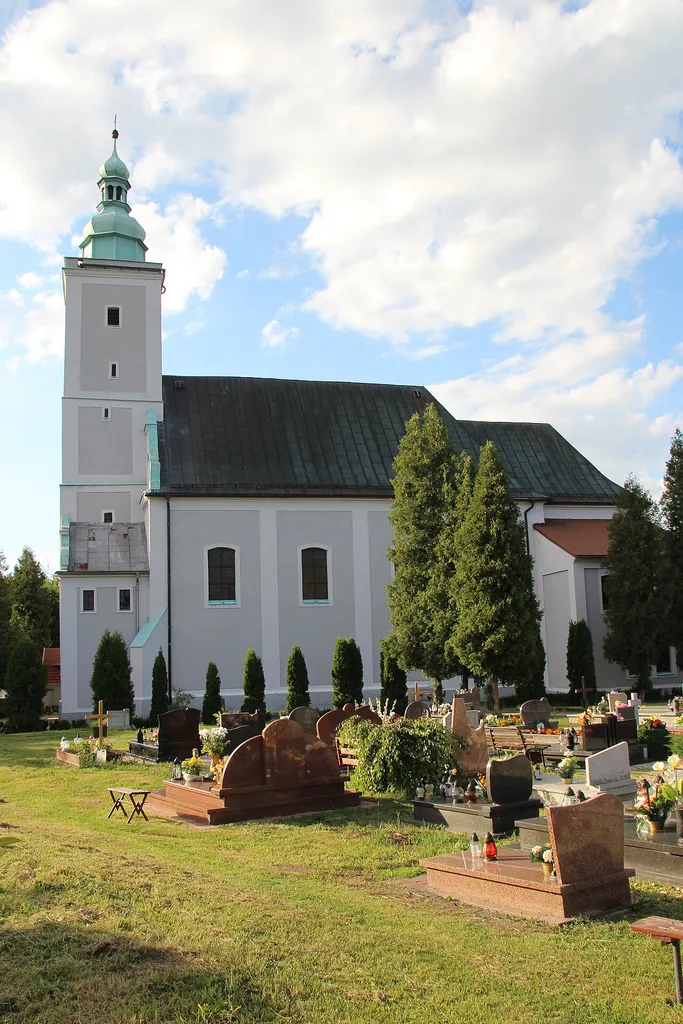 Trzebina - rzymskokatolicki kościół parafialny p.w. Wniebowzięcia NMP, XV, XVII, 1726