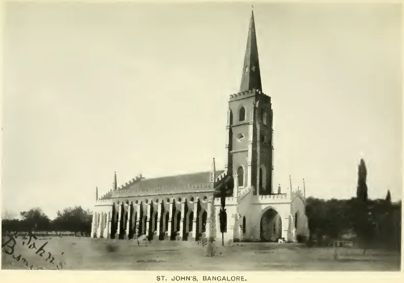 St. John's Church, Bangalore (1922), by Rev. Frank Penny's Book 'The Church in Madras'