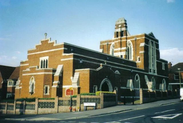 Roman Catholic church of the Annunciation, Charminster Road, Charminster, Bournemouth, seen from the southwest