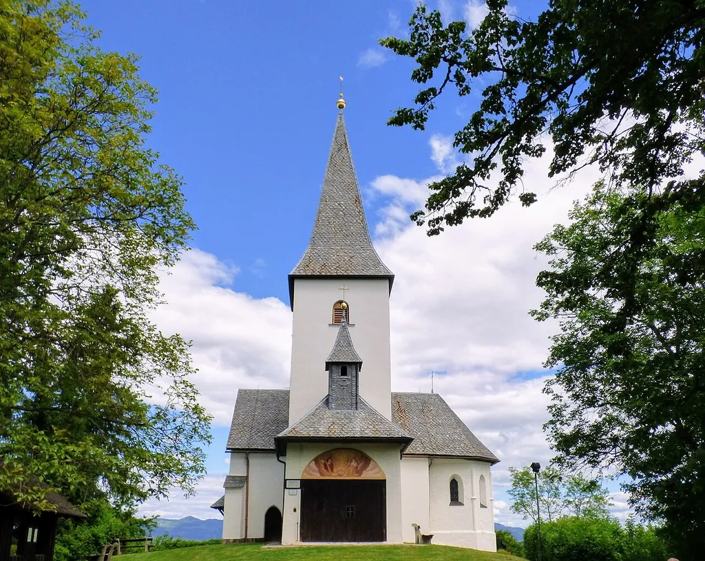 This media shows the protected monument with ObjektID 62596 in Austria. (Commons, de, Wikidata) Kirche am Georgiberg, Gde. St. Kanzian am Klopeinersee