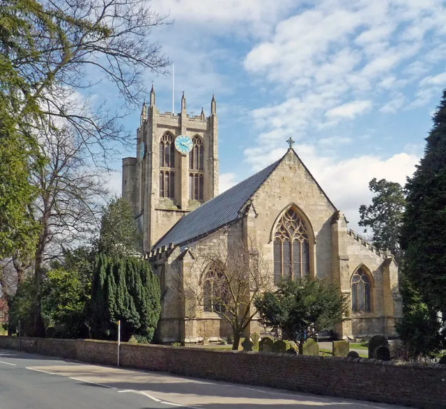 Church of St. Mary the Virgin, Cottingham, East Riding of Yorkshire, England.Photo taken from Hallgate.