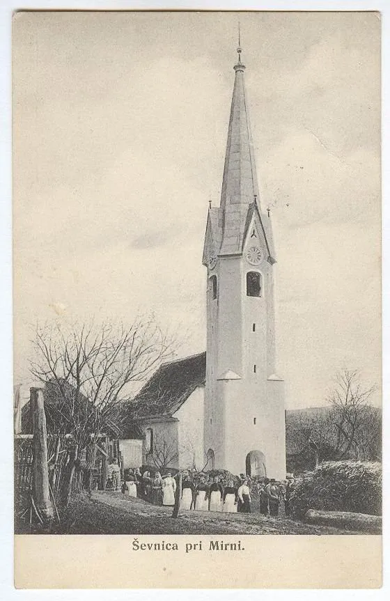 Postcard of Ševnica, Slovenia.
