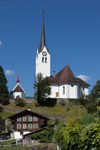 Parish church of St. Lawrence with ossuary and rectory