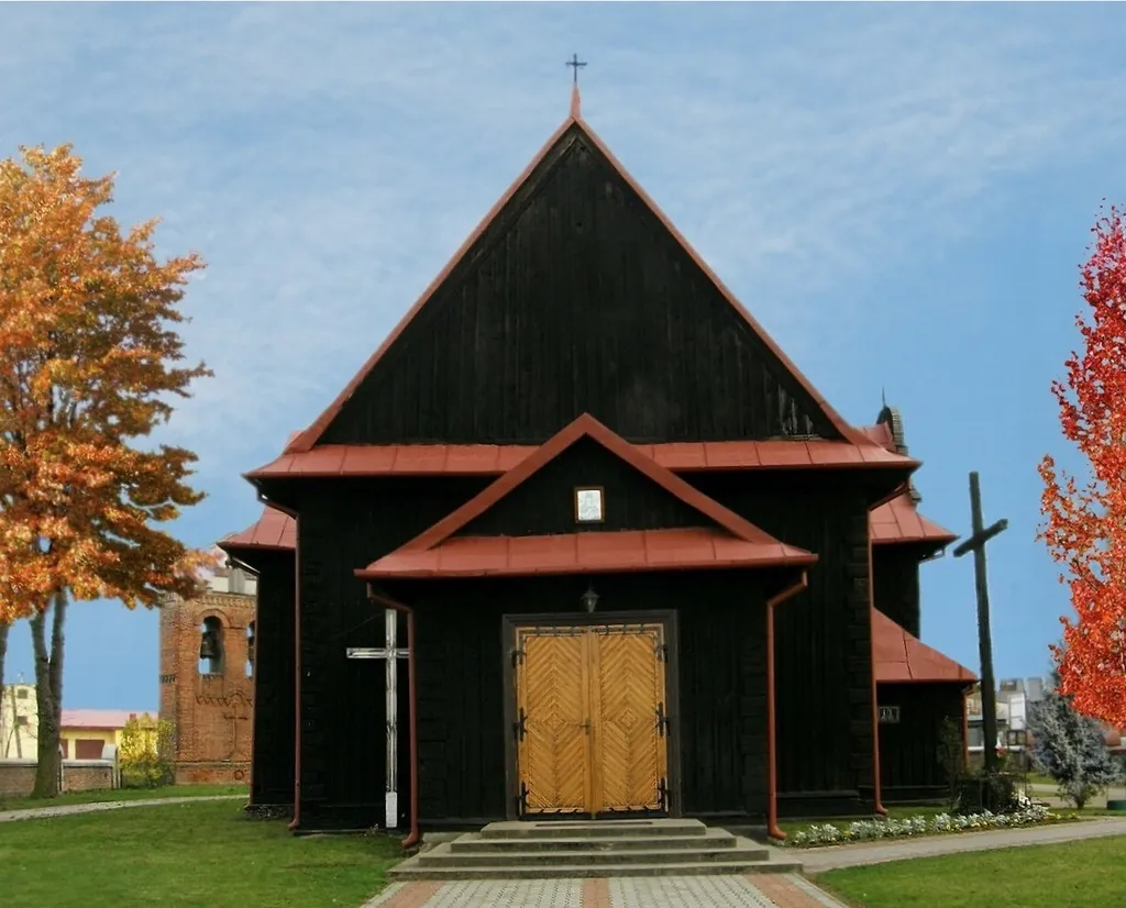 rewniany kościół parafialny śś. Wawrzyńca i Tomasza w Łobudzicach (powiat bełchatowski), woj. łódzkie