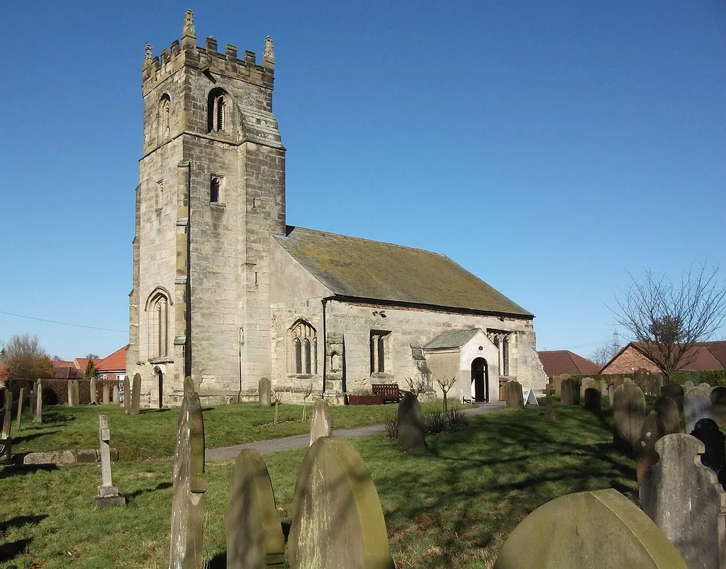 St John The Baptist Church Wilberfoss, East Riding of Yorkshire, England.In Spring.