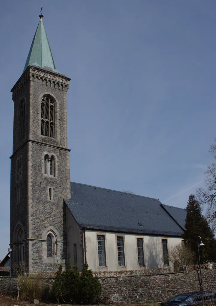 Protestant Church in Grebenhain, Crainfeld, Hesse, Germany