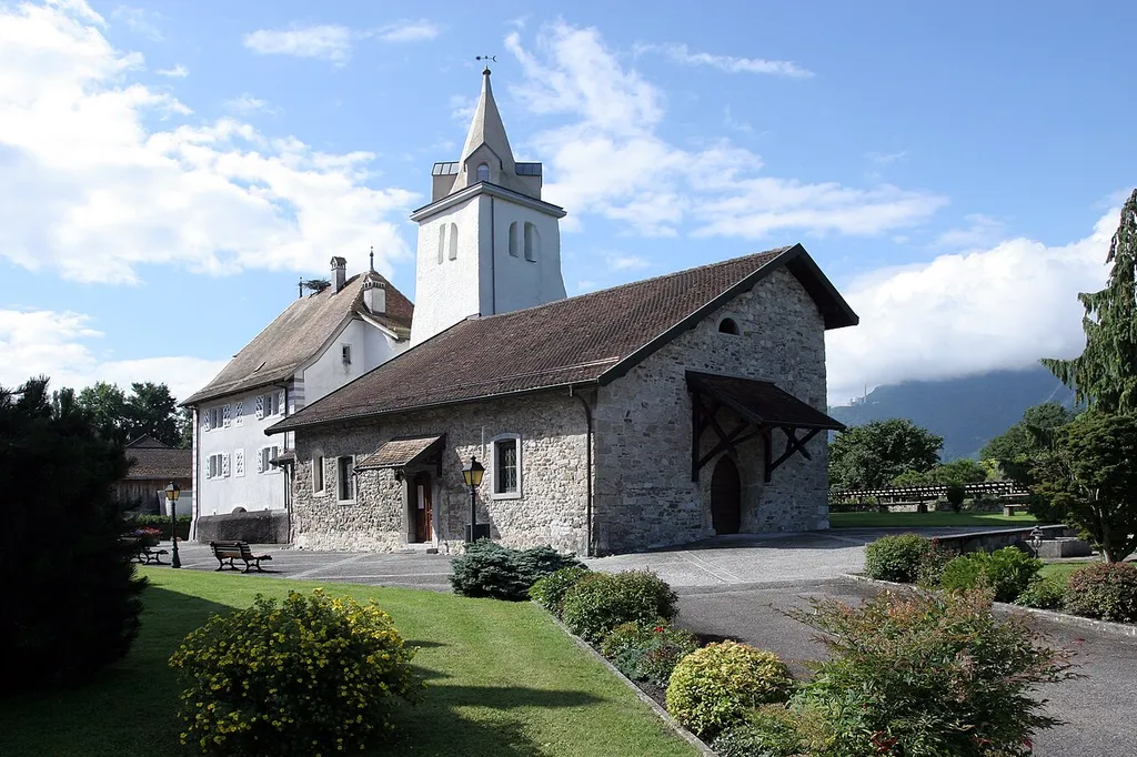 The church of Noville VD, Switzerland.