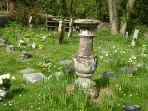Sundial about 30 metres north of Church of St Peter