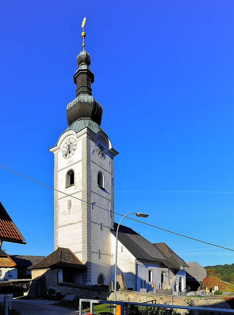 Parish church Saint Stephanus, market town Finkenstein am Faaker See, district Villach Land, Carinthia, Austria, EU