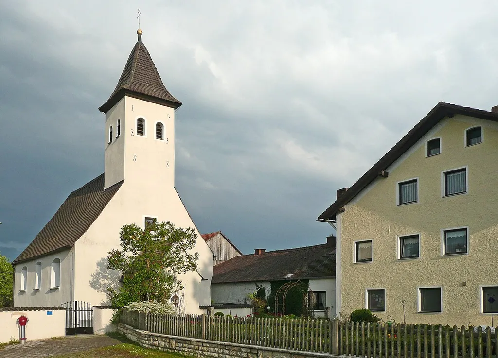 St. Clemens church in Krut near Kipfenberg seen from W.