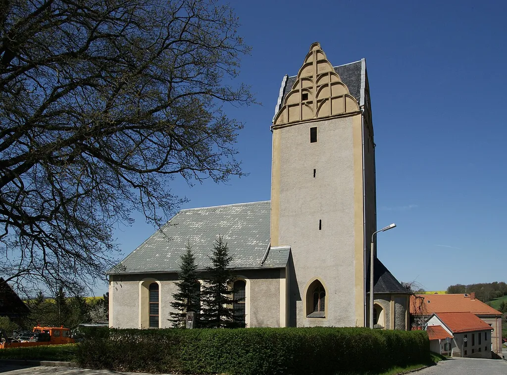 Kirche in Wolfersdorf, Stadtteil von Berga/Elster