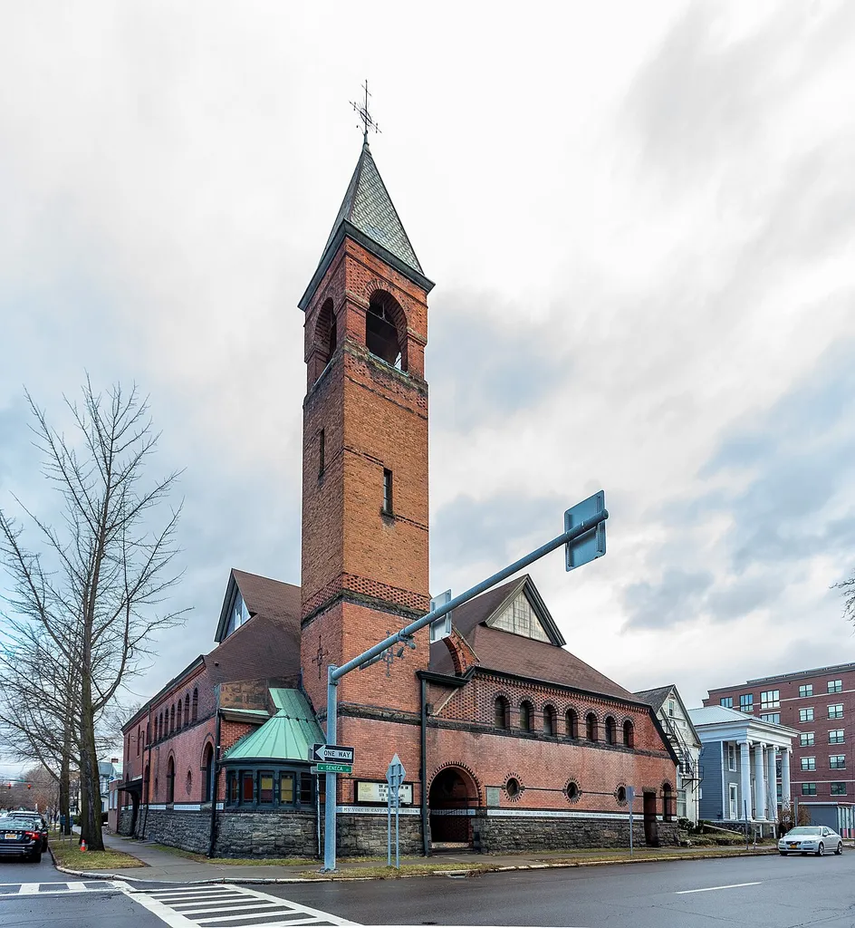St. Catherine's Greek Orthodox Church, Ithaca, New York Originally built in 1884 for the city’s First Congregational Society.