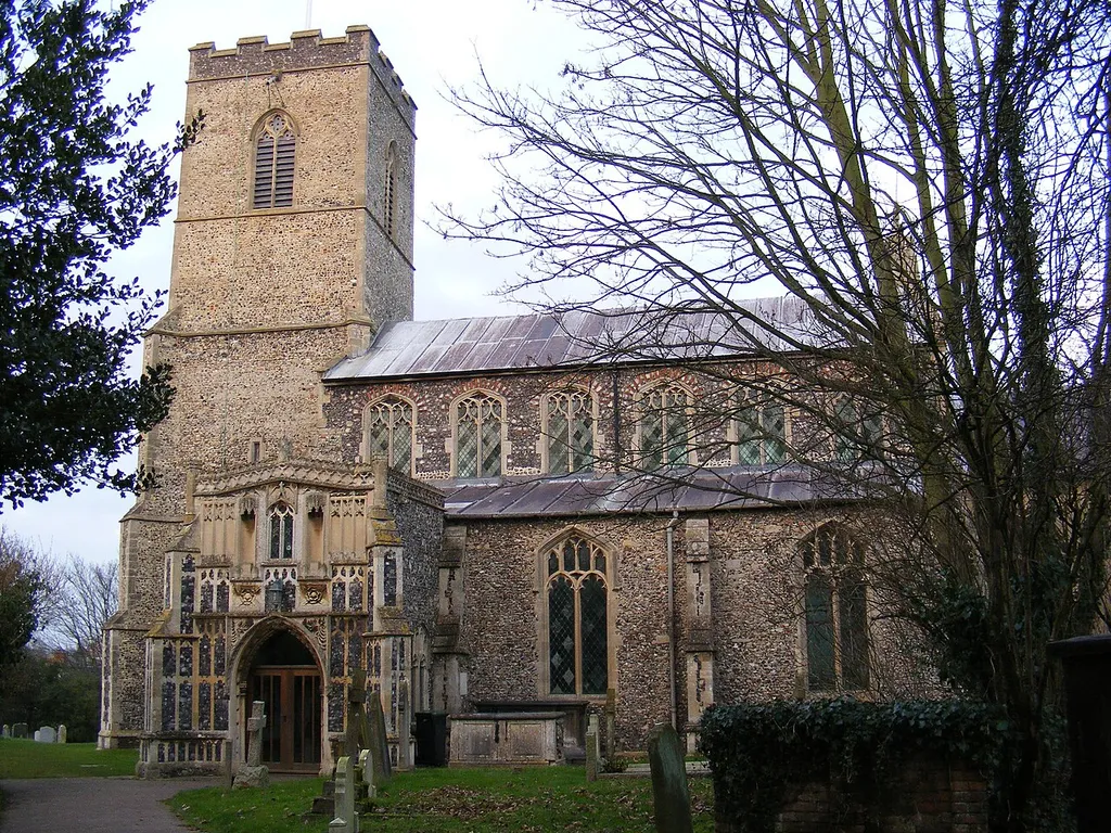 Church of St Peter &amp; St Paul in Fressingfield, Suffolk, England. A Grade I listed medieval church.