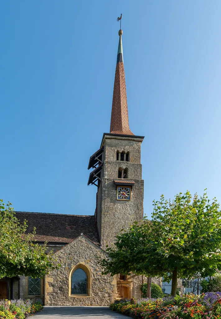 Kirche von Corcelles in Neuenburg