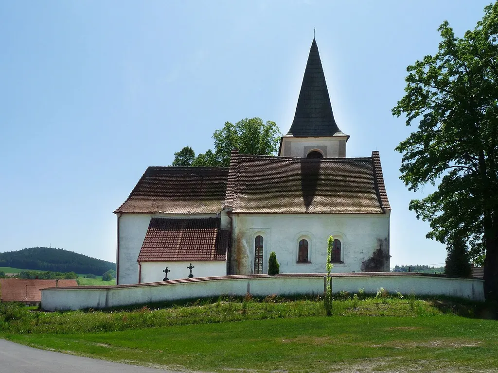 St Catherine Church in the municipality of Mlýny, Tábor District, South Bohemian Region, Czech Republic.