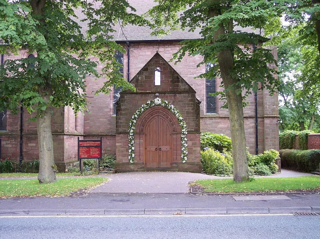 North porch of St Matthew's parish church, Billinge Road, Highfield, Greater Manchester