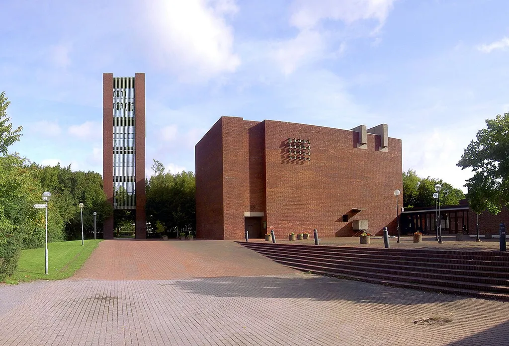 Helgeandskyrkan, Lund. Pictures were taken with a handheld compact camera and stitched in Autopano Pro. I've noticed a couple of stitching errors.