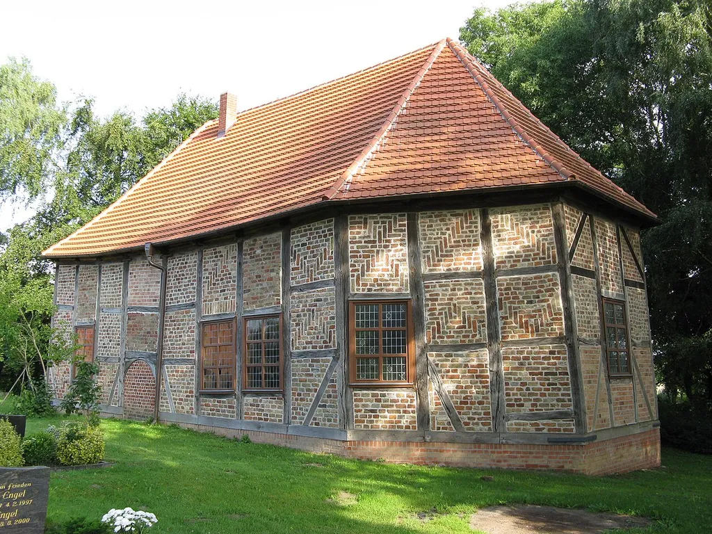 Church in Langen Trechow, disctrict Güstrow, Mecklenburg-Vorpommern, Germany