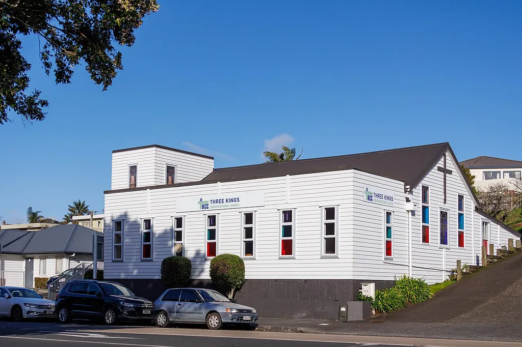 Three Kings Congregational Church in Three Kings, Auckland, viewed from the north-west.