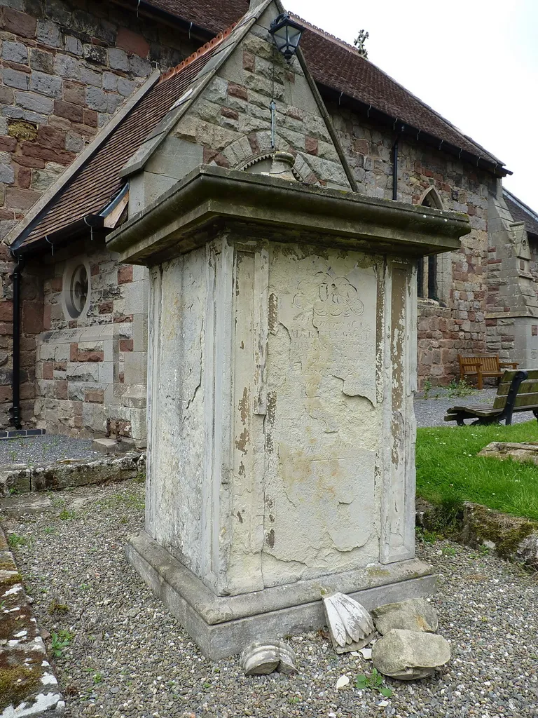 The Nevett memorial in the churchyard of St Lucia