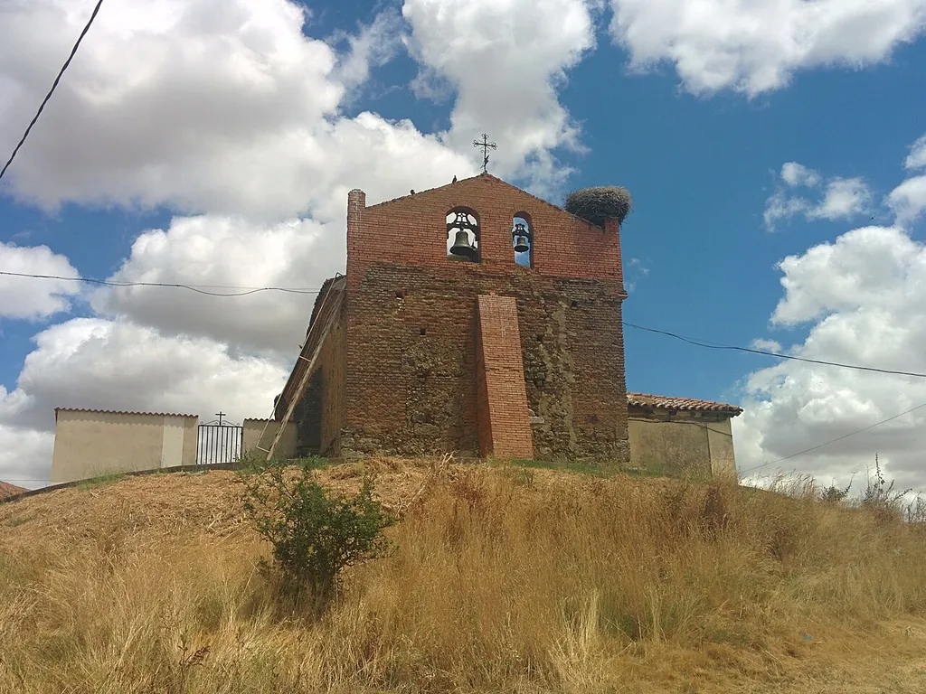 Iglesia de San Vicente, en Lagartos (Palencia, España).