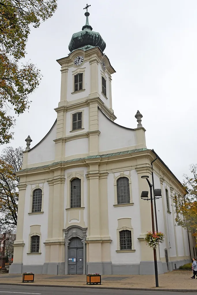 Inner Town Roman Catholic church in Hatvan, Hungary