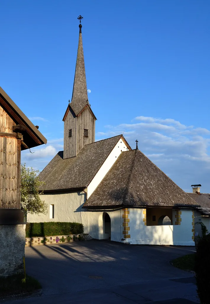 Subsidiary church Saint Ulrich at the locality Kerschdorf, market town Velden am Wörthersee, district Villach Land, Carinthia / Austria / EU