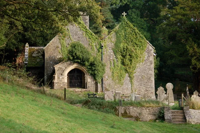 Llandyfeisant Parish Church Just a short walk from Llandeilo town via a path through the woods one unexpectedly comes across this church. The nearest houses are in Llandeilo, so why was the church built here? For more information go to http://llandeilo.org/llandyfeisant_church.php