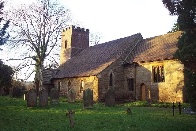 St Peter's parish church, Gayton, Staffordshire, seen from the southeast