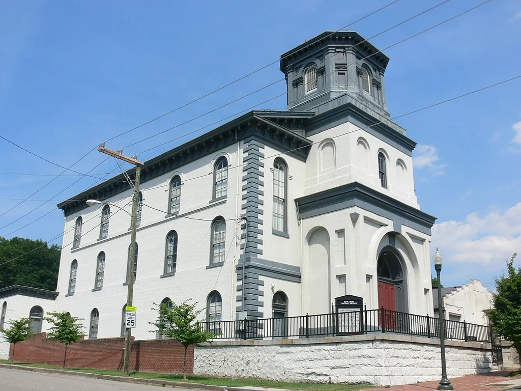 The former Trinity Methodist Church on Broad Street in Richmond, Virginia; on the National Register of Historic Places