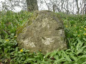 Milestone, Compton Abbas; opp.  Church by Bus Shelter