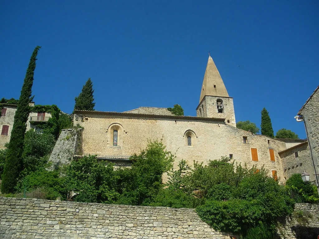 Saint Sauveur church, Crestet, Vaucluse