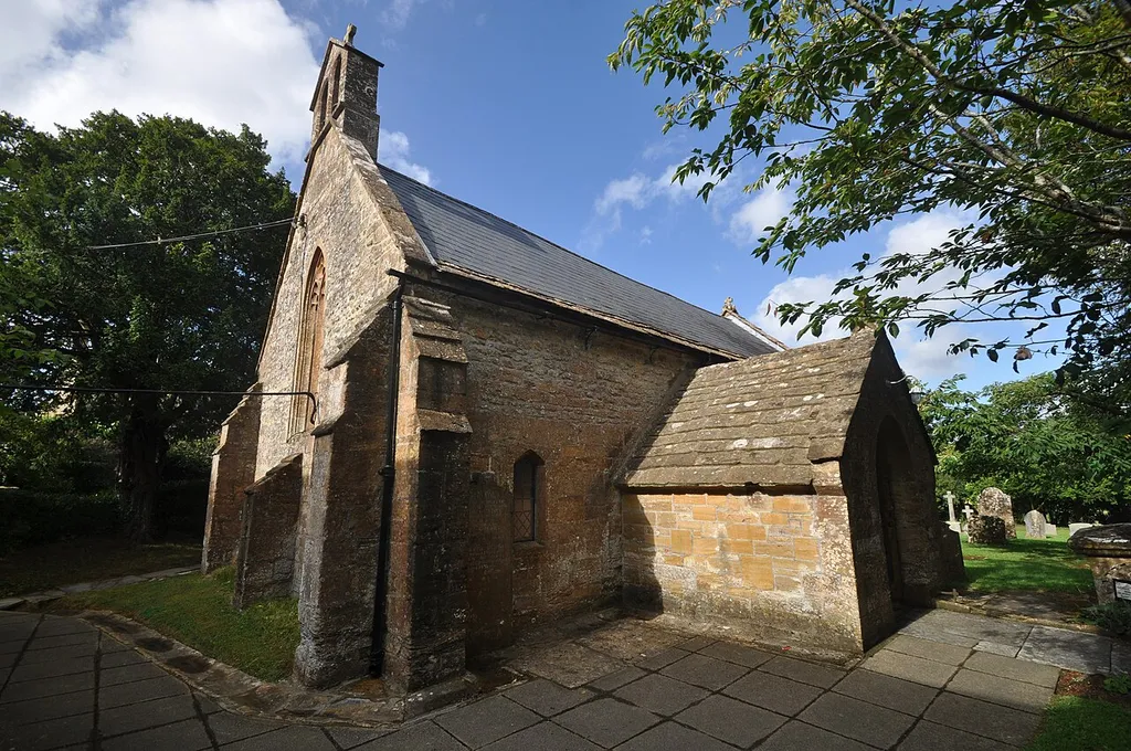 All Saints' parish church, Lopen, Somerset, seen from the southwest