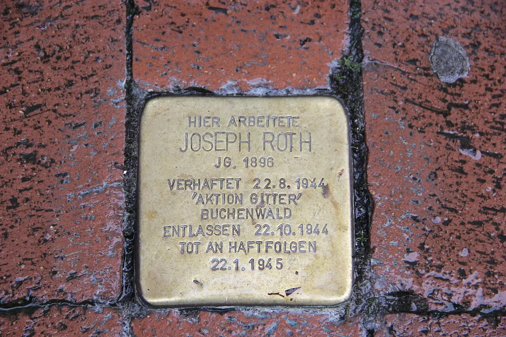 Bonn, Burgstraße 33; Stolperstein für Joseph Roth (verlegt 2020)