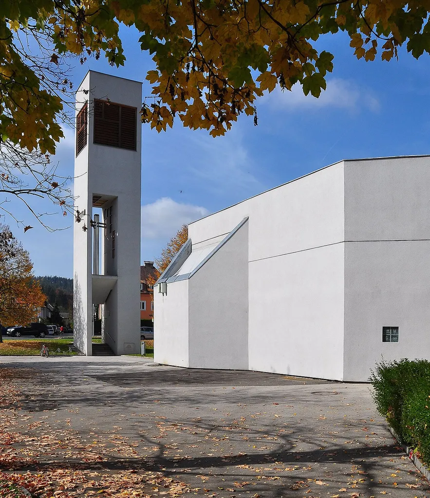 Parish church “Saint Hemma” in the Feldkirchner Strasse, the 5th district "Sankt Veiter Vorstadt" of Carinthia`s capital Klagenfurt, Carinthia / Austria / EU