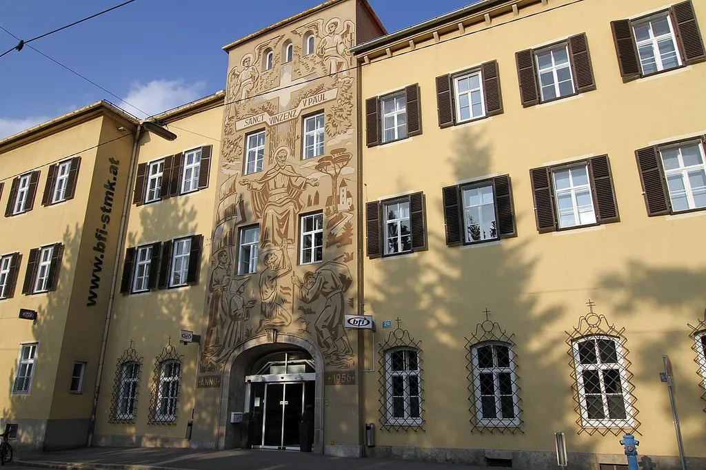 This is a photo of public art indexed in a public art catalogue of Graz (Austria) under the number: 982 (commons, de) .