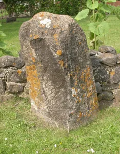 Milestone, opp. village hall & jct Church Lane