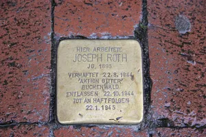 Stolperstein dedicated to Joseph Roth (Burgstraße)