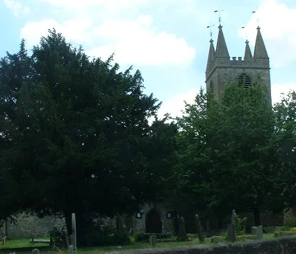 St Peter's Church, Marksbury. Taken by Rod Ward 22nd June 2006